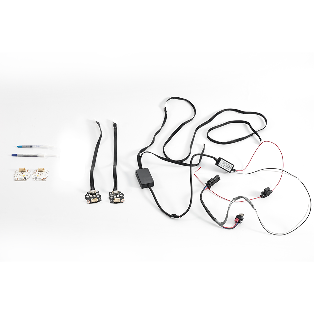 Model 3 Highland Daytime Running Lights Upgraded 2.0 RGB Headlights LED DRL Upgrade Kit with Factory Screen Control