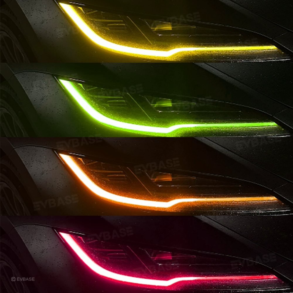 Model 3 Highland Daytime Running Lights Upgraded 2.0 RGB Headlights LED DRL Upgrade Kit with Factory Screen Control