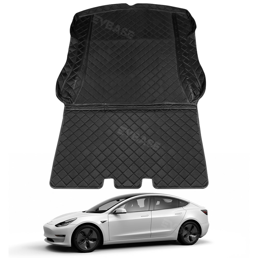 Model 3/Y/3 Highland Trunk Mat Rear Cargo Liner Oxford Cloth Waterproof Pet Mat Floor Protector for Tesla
