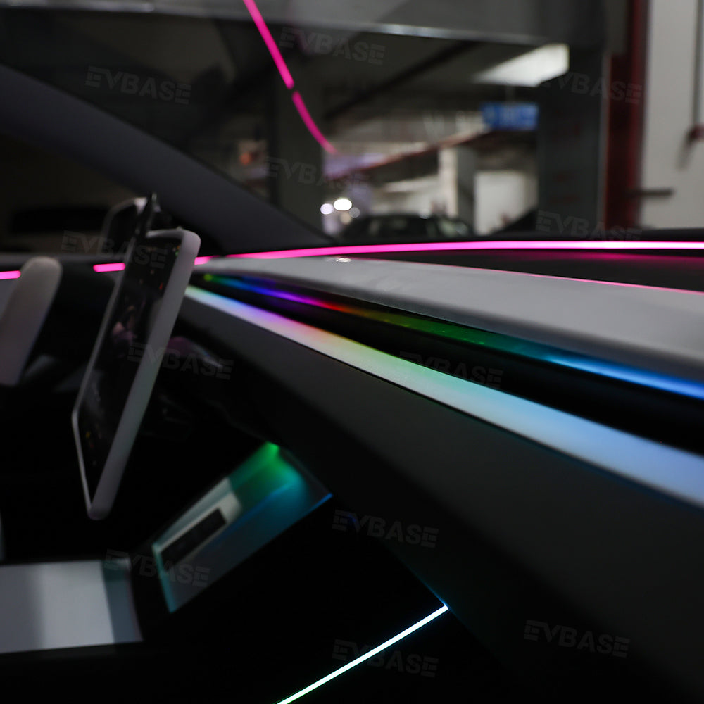 Model Y Juniper Ambient Lighting Kits Center Console Dashboard RGB LED Strip