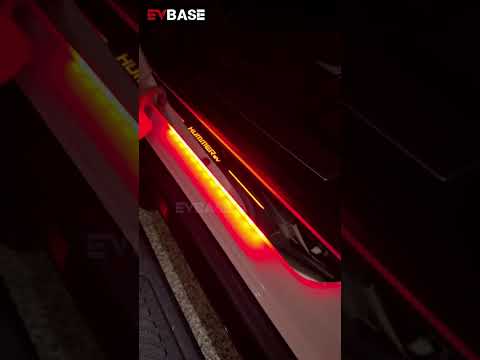 Illuminated Door Sill Plates RGB LED Door Sill Protectors Trim Covers for Hummer EV