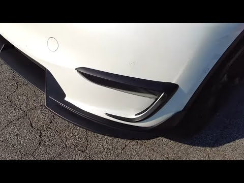 Model Y Fog Light Cover ABS Blade Trim Frame Exterior Accessories