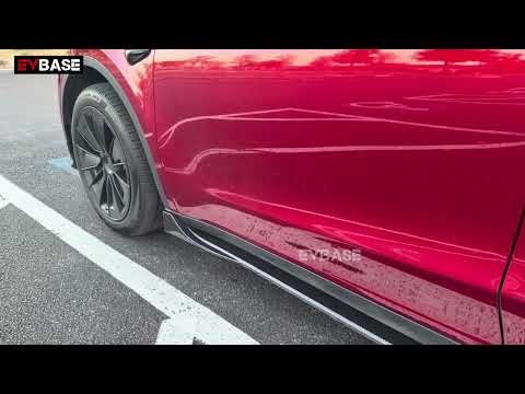 Model Y 3 Side Skirts Splitter Lip ABS Body Kit F Style Extensions Diffuser Panel Pair