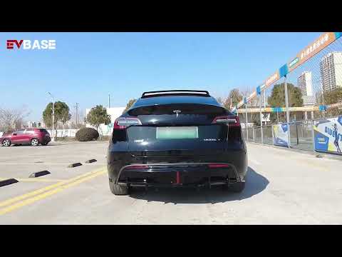 Model Y Rear Bumper Lip ABS Splitter Diffuser Apron Kit With Brake Lights for Tesla
