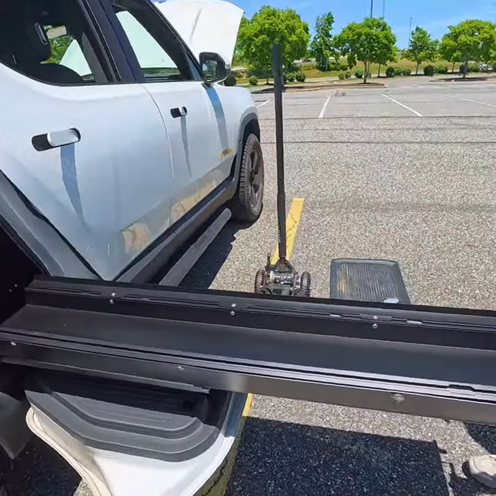 R1T Gear Tunnel Slide Tray Cargo Slide Out Shelf Drawer for Rivian Off-Road/Overland Adventures