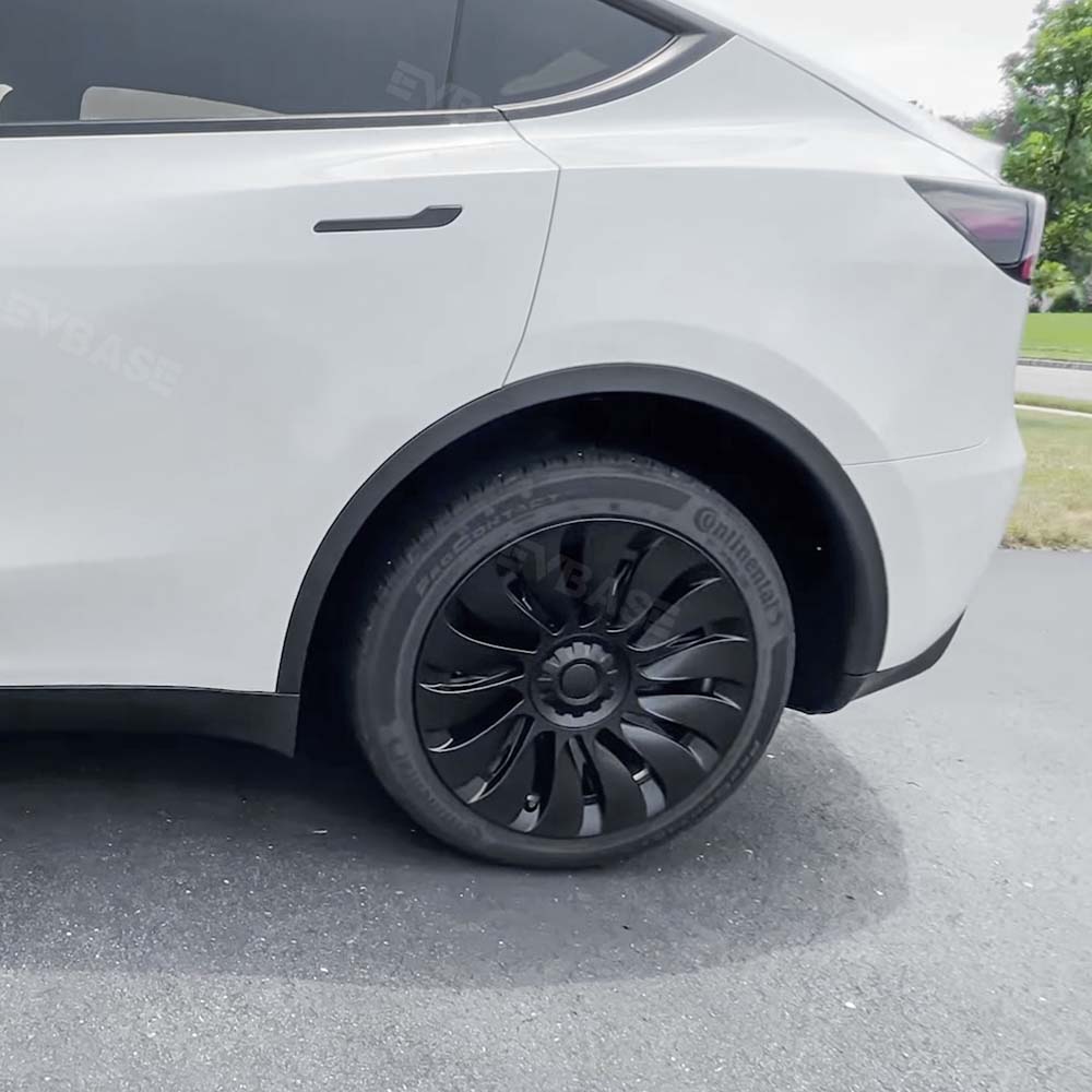 4PCS New Tesla Model Y Wheel cap Überturbine Wheel Covers 19inch Model Y Gemini Wheel Cover Matte