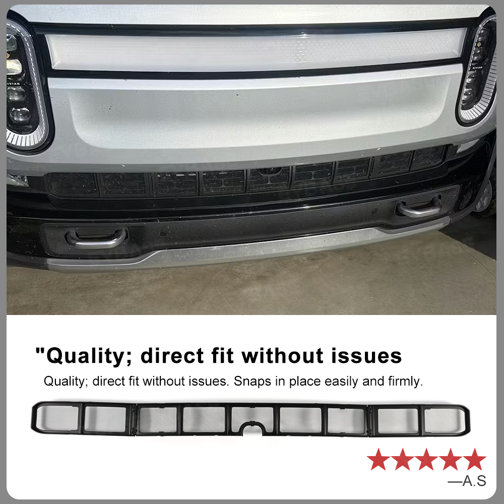 Grille Mesh Insert for Rivian R1T/ R1S Radiator Protective Mesh Grille Panel Bug & Debris Protector