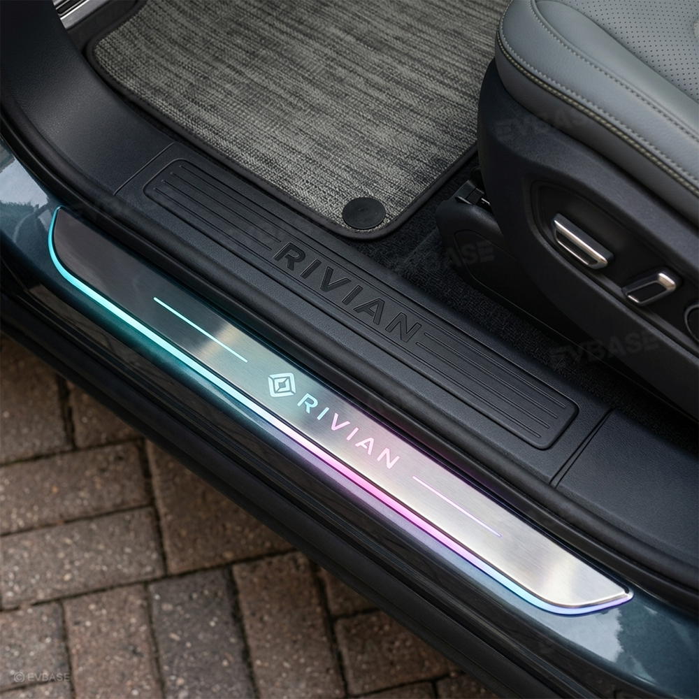 Illuminated Door Sill Protector for Rivian R2 RGB LED Door Sill Plates Trim Covers