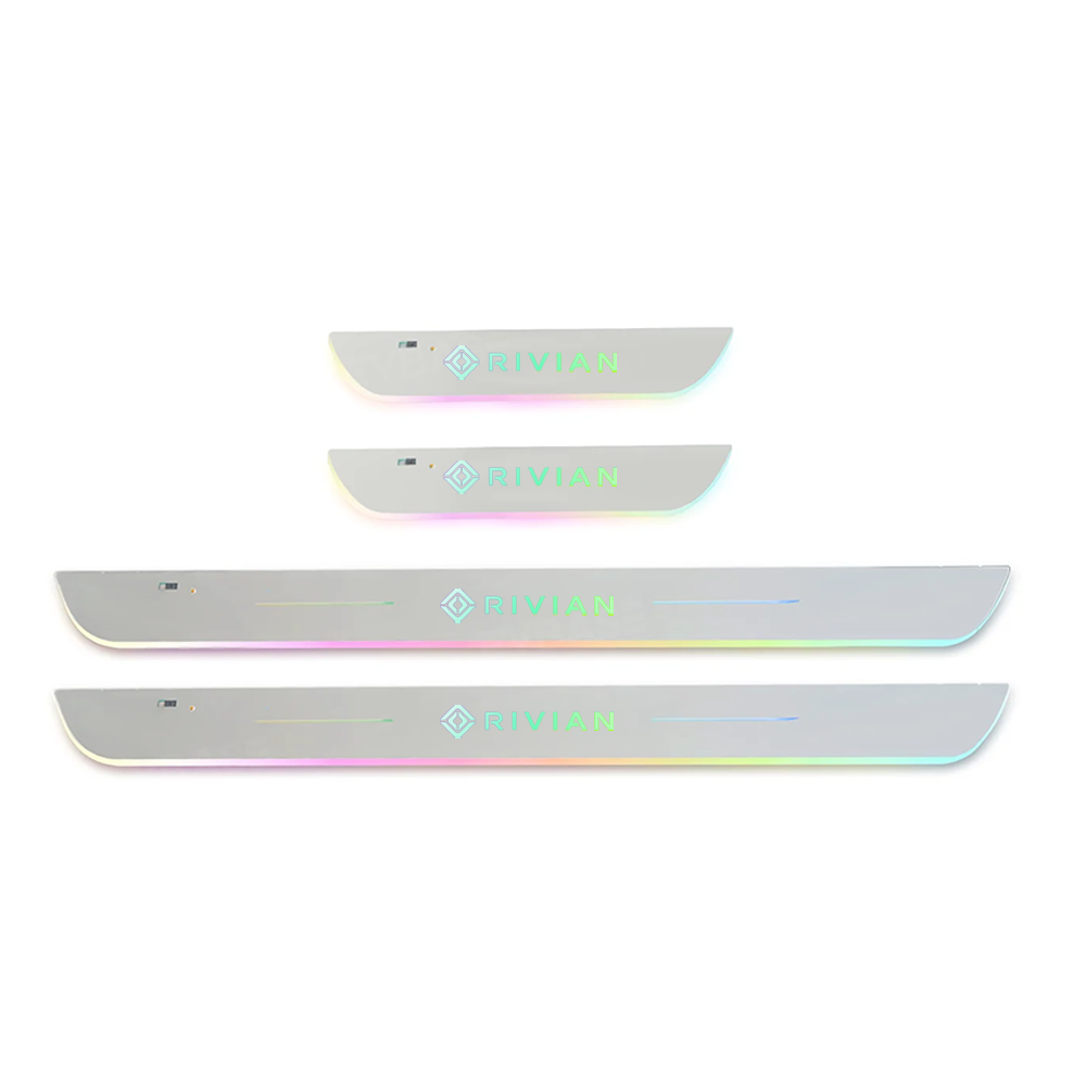 Illuminated Door Sill Protector for Rivian R2 RGB LED Door Sill Plates Trim Covers
