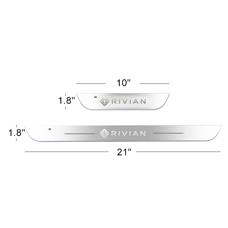 Illuminated Door Sill Protector for Rivian R2 RGB LED Door Sill Plates Trim Covers