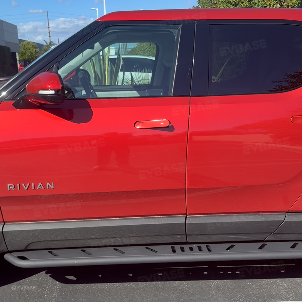 Rock Sliders Nerf Bars for Rivian R1S R1T Side Step Underbody Protection Running Boards
