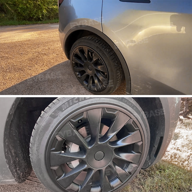 Model Y Wheel Rim Protector 20 Inch Induction Wheels All-in-one Mecha Style ABS Rimcase for Tesla