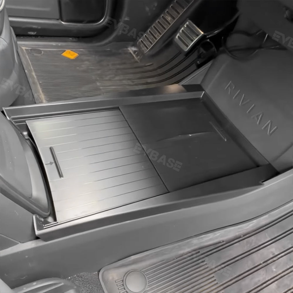 Updated Center Console Tray for R1T/R1S Lower Center Console Hidden Organizer Storage Box for Rivian