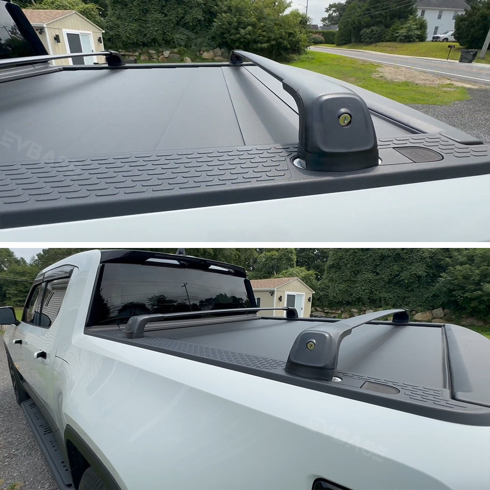 Cargo Crossbars for R1T/R1S Roof Rack Lockable Rooftop Luggage Rack 2pcs for Rivian