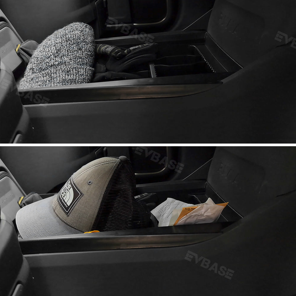 Updated Center Console Tray for R1T/R1S Lower Center Console Hidden Organizer Storage Box for Rivian