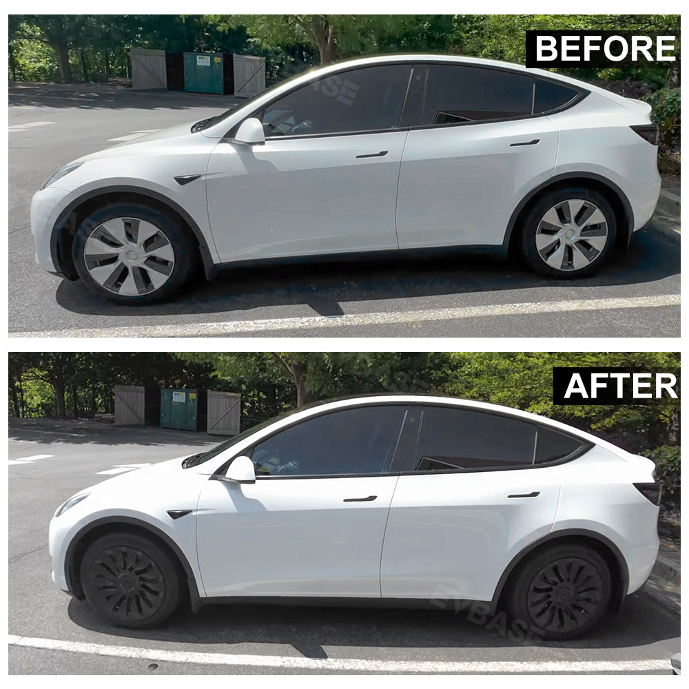 4PCS New Tesla Model Y Wheel cap Überturbine Wheel Covers 19inch Model Y Gemini Wheel Cover Matte