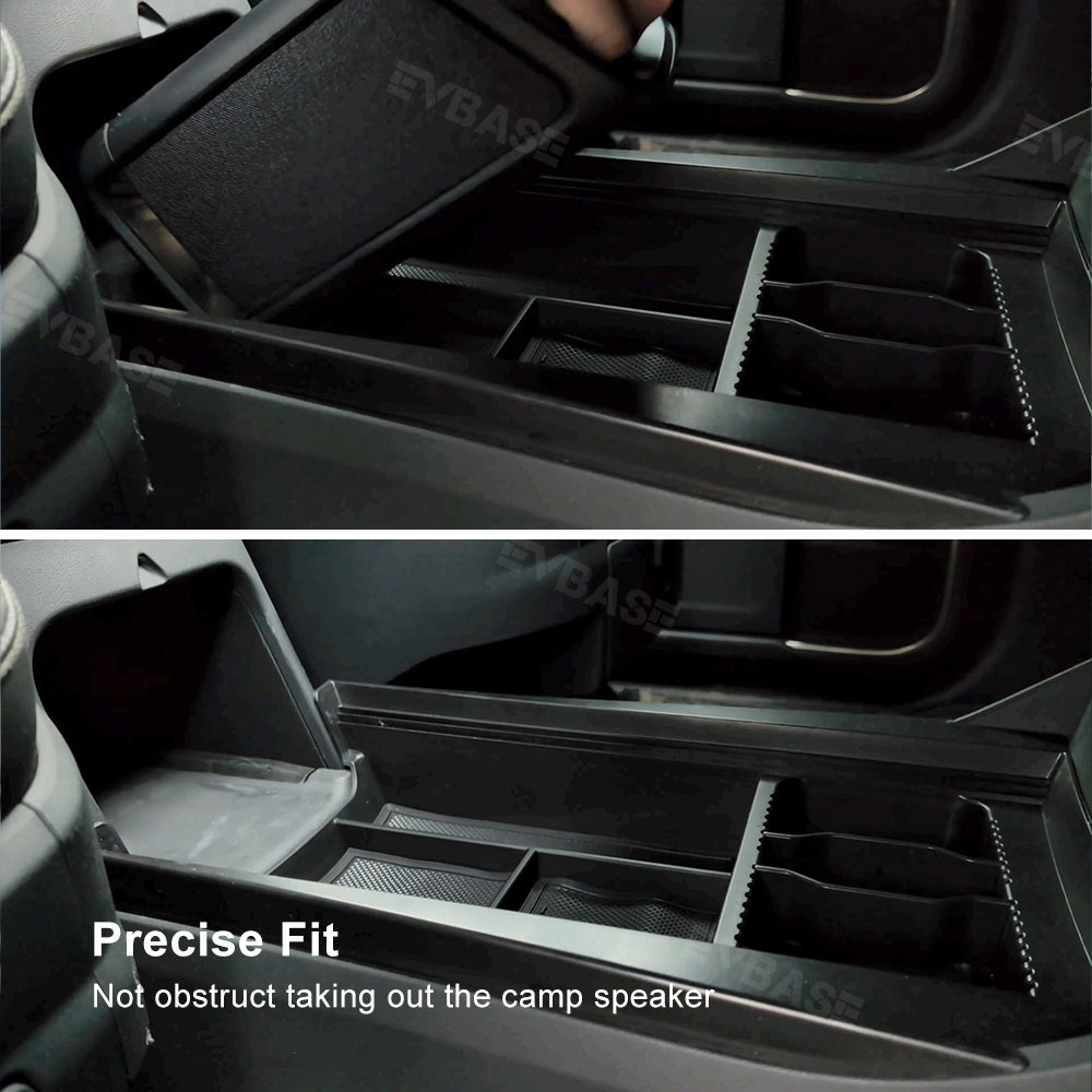 Updated Center Console Tray for R1T/R1S Lower Center Console Hidden Organizer Storage Box for Rivian