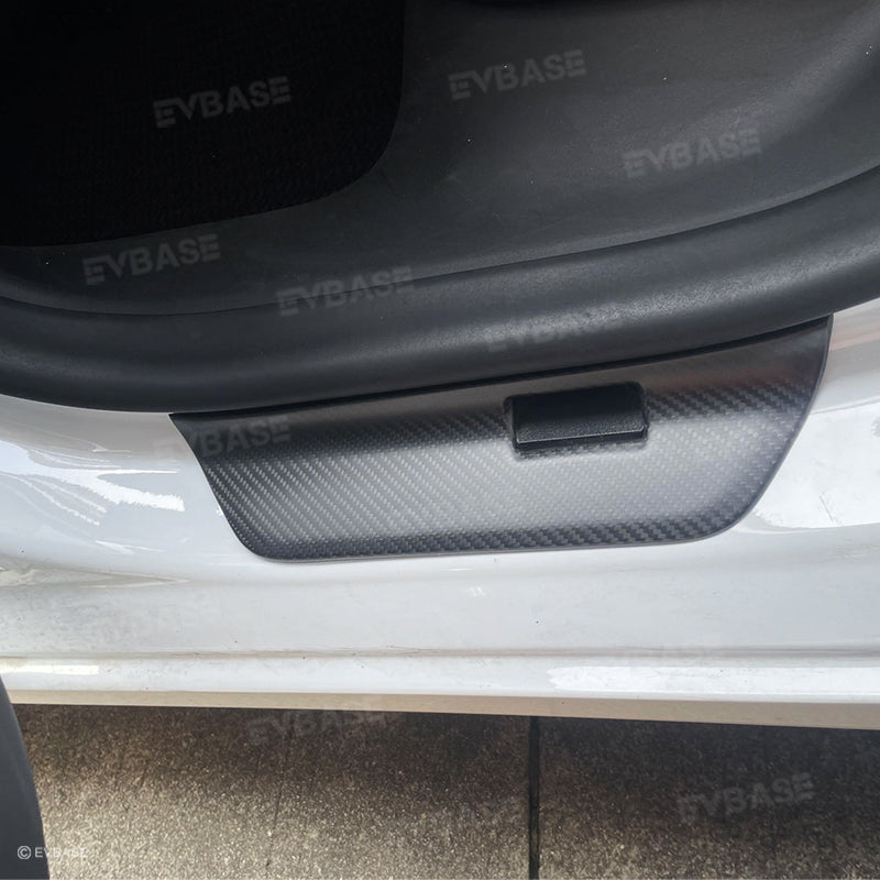 Model 3 Highland Door Sill Protector Real Carbon Fiber Scuff Plates Cover Protection for Tesla