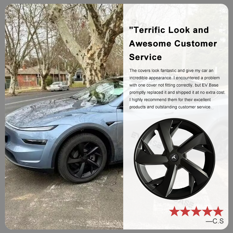 Hubcaps for Model Y Juniper 19 Inch Crossflow Wheels OEM Style Wheel Covers Exterior Accessories Upgrade 4PCS