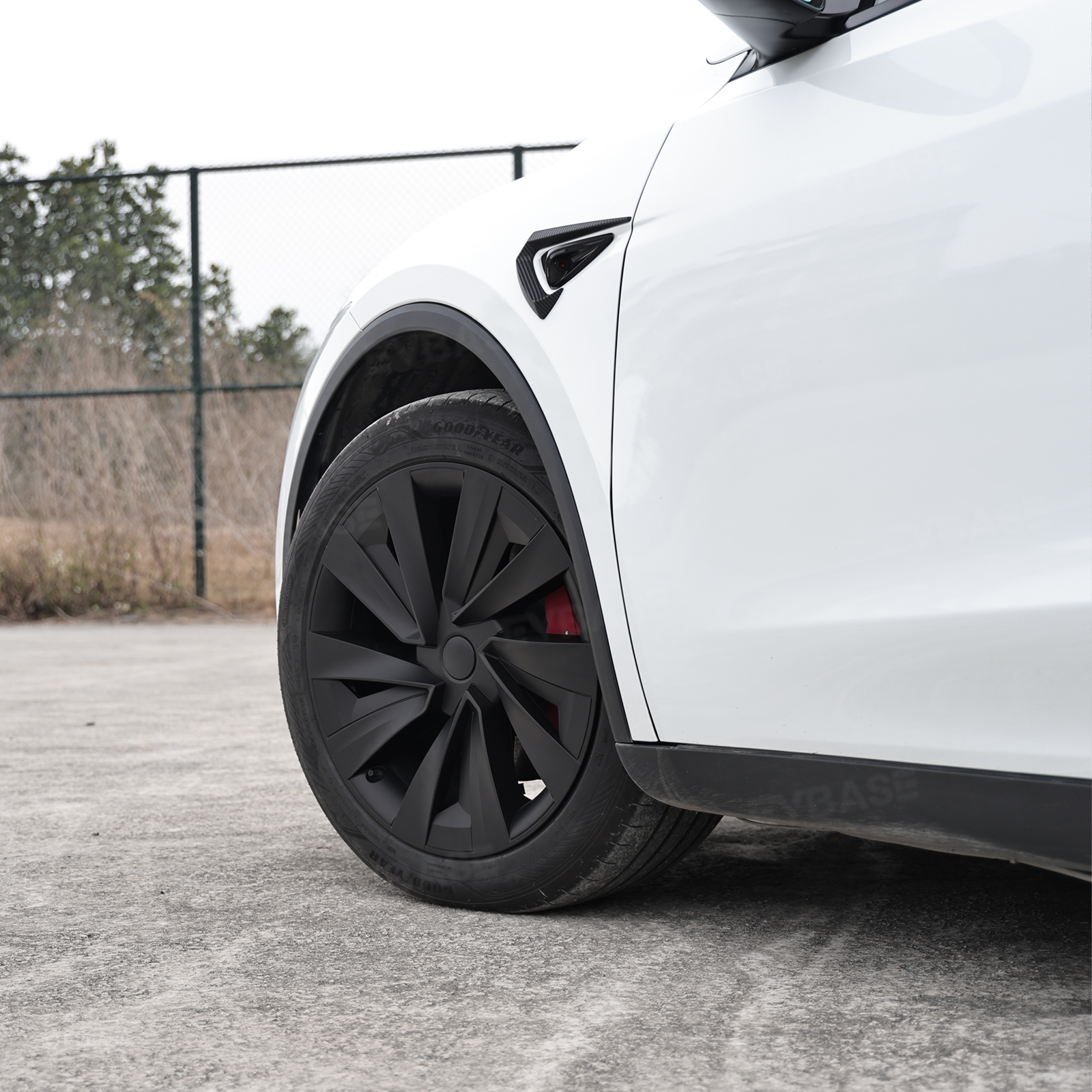 Model Y Juniper Wheel Covers for 19 Inch Tesla Wheel Spiral Style Aero Tesla Hub Caps 4PCS