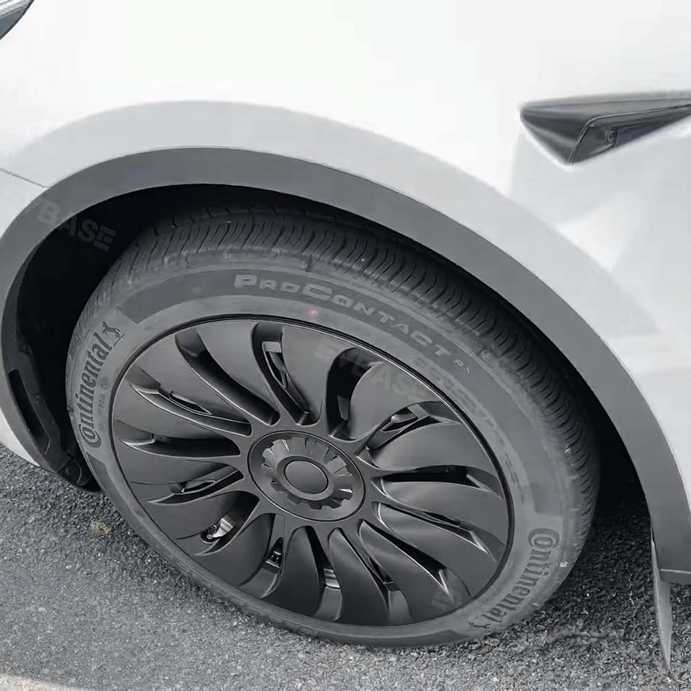4PCS New Tesla Model Y Wheel cap Überturbine Wheel Covers 19inch Model Y Gemini Wheel Cover Matte