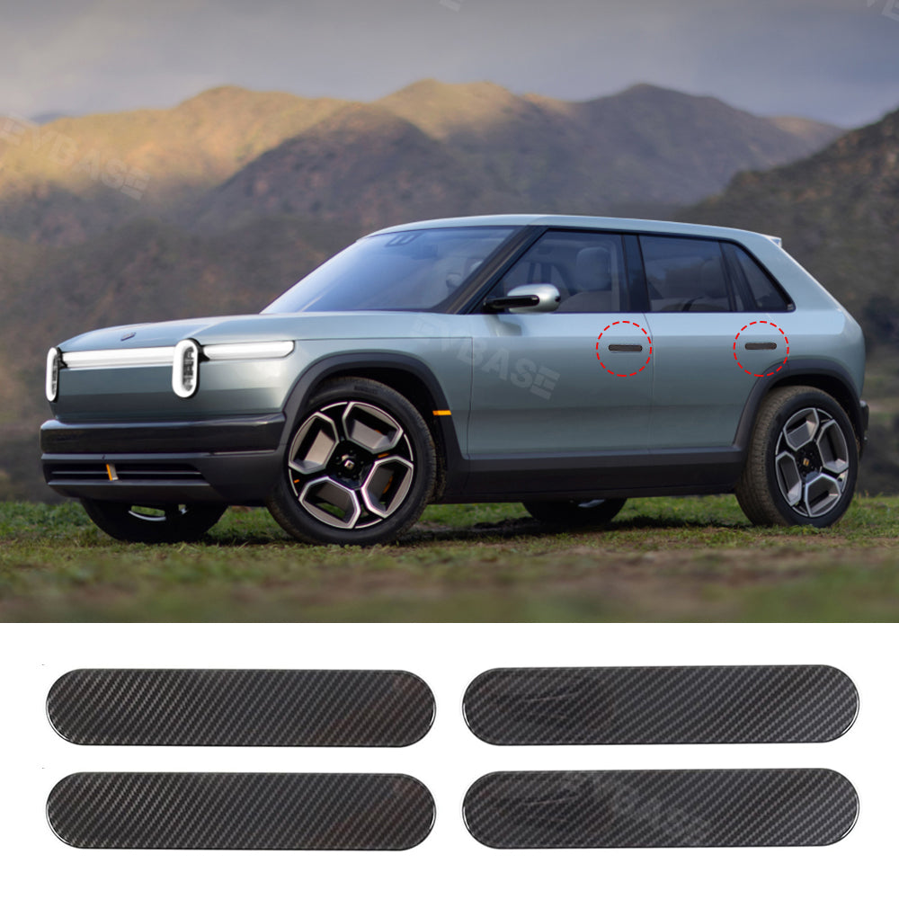 Door Handle Cover for R1T R1S Outer Side Door Exterior Trims Protect Cover for Rivian