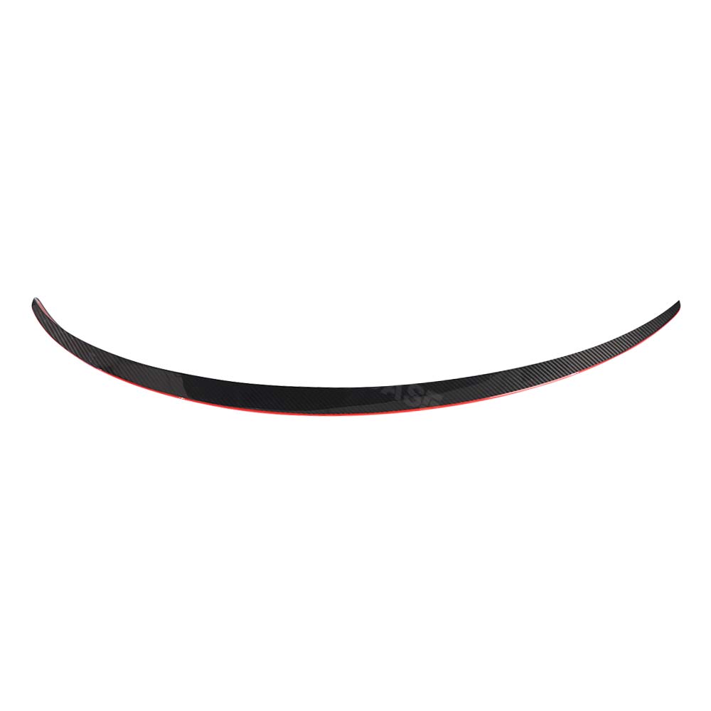 EVBASE Car Red Real Carbon Fiber Spoiler Wing Model 3 Y