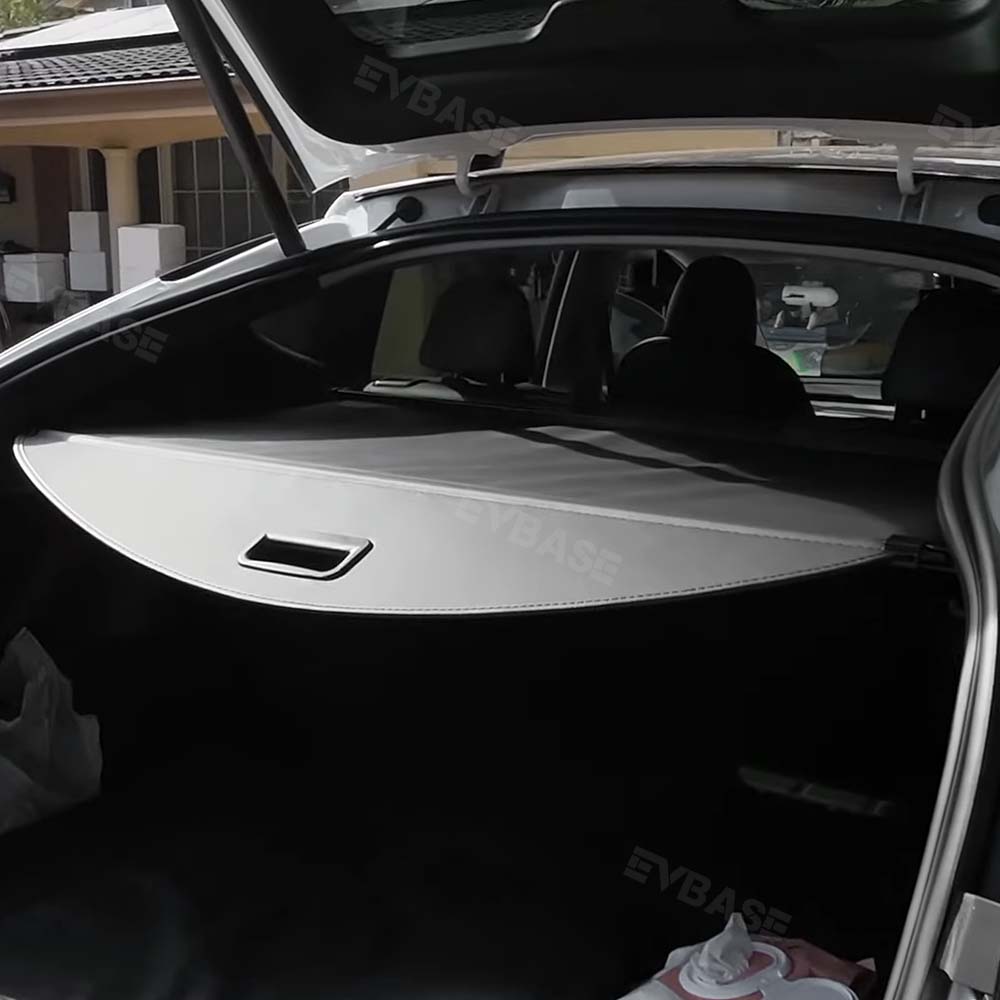 EVBASE Tesla Model Y Retractable Trunk Cargo Cover Rear Privacy Cargo Cover Shade Protector