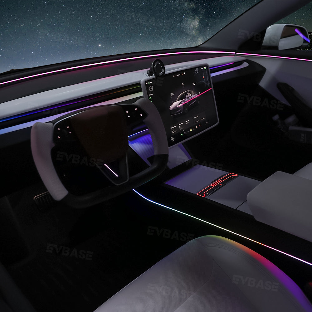 Model Y Juniper Ambient Lighting Kits Center Console Dashboard RGB LED Strip