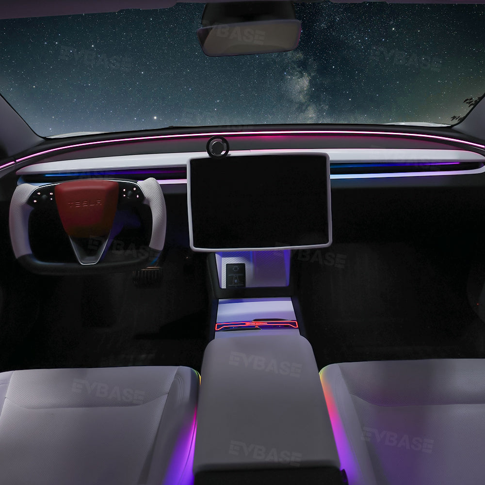Model Y Juniper Ambient Lighting Kits Center Console Dashboard RGB LED Strip