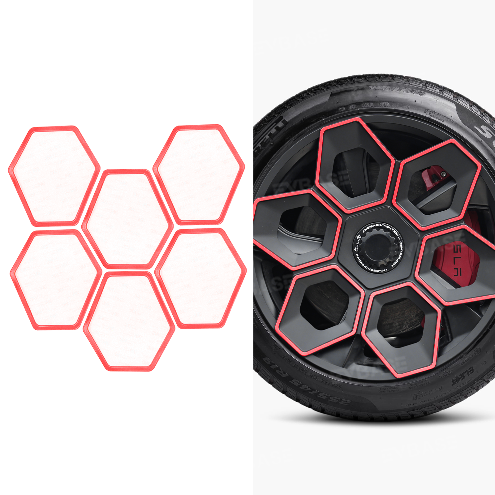 Model Y/ Y Juniper Wheel Covers 19 Inch Hex Wedge Hubcaps Honeycomb Wheels Style for Tesla