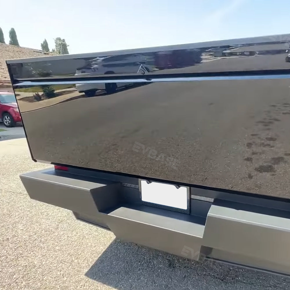 Cybertruck License Plate Holder Real Carbon Fiber No Drilling License Plate Frame Bracket Mount for Tesla