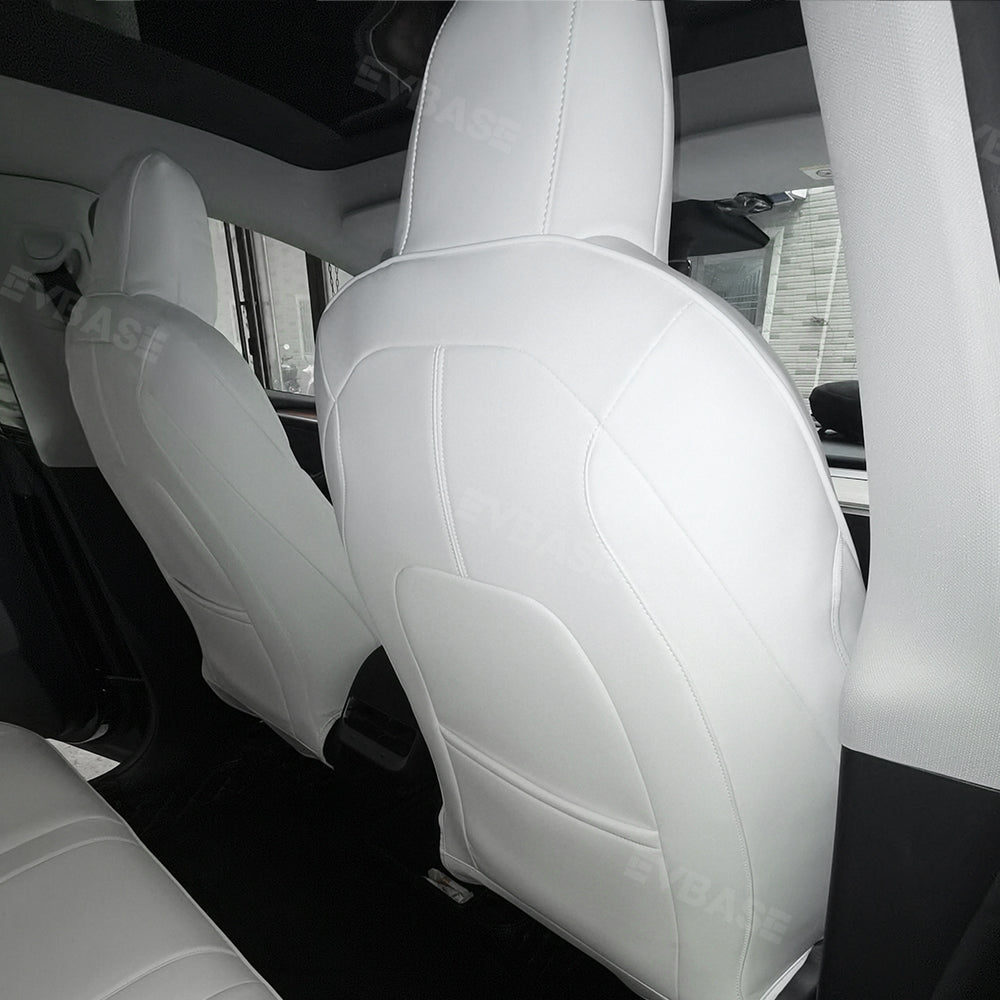 EVBASE Custom Seat Covers NAPPA Leather Seat Protector Interior Accessories For Tesla Model 3