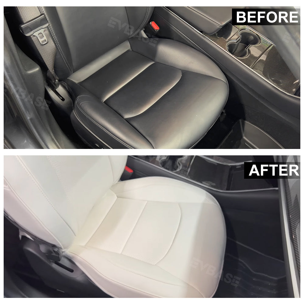 EVBASE Custom Seat Covers NAPPA Leather Seat Protector Interior Accessories For Tesla Model 3