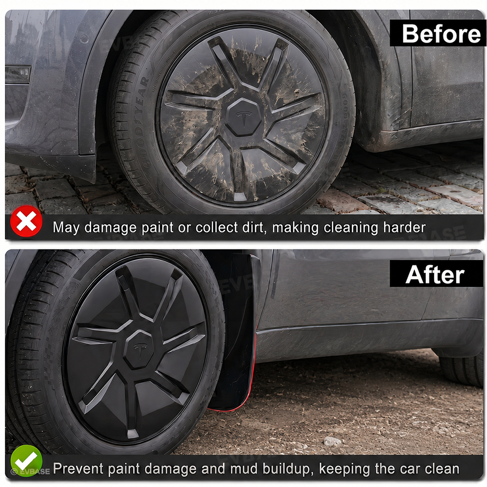 Model Y Juniper Standard Mud Flaps Front & Rear No-Drilling Splash Guards