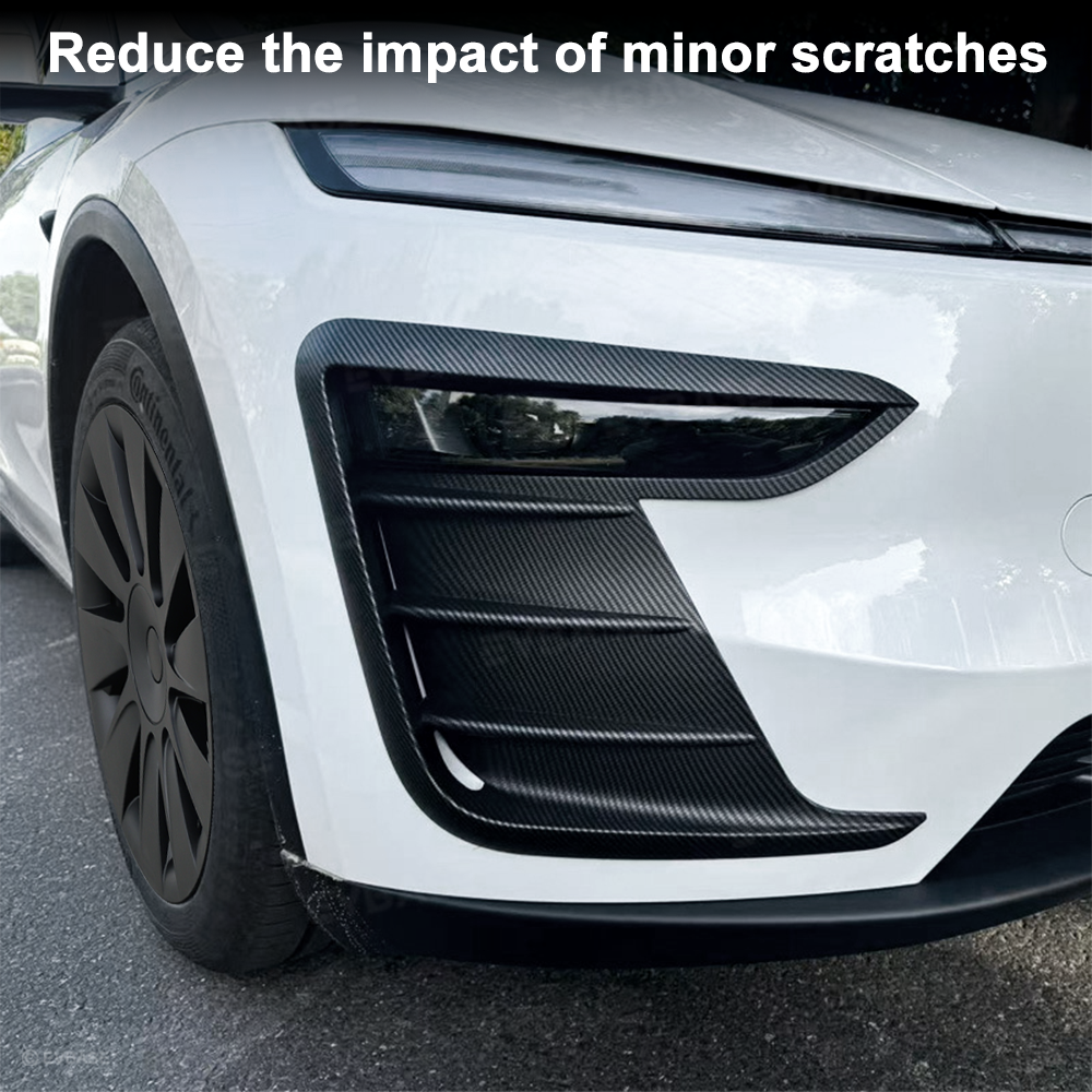 Model Y Juniper Front Fog Light Cover Trim ABS Sporty Style Fog Lamp Eyebrow Frame