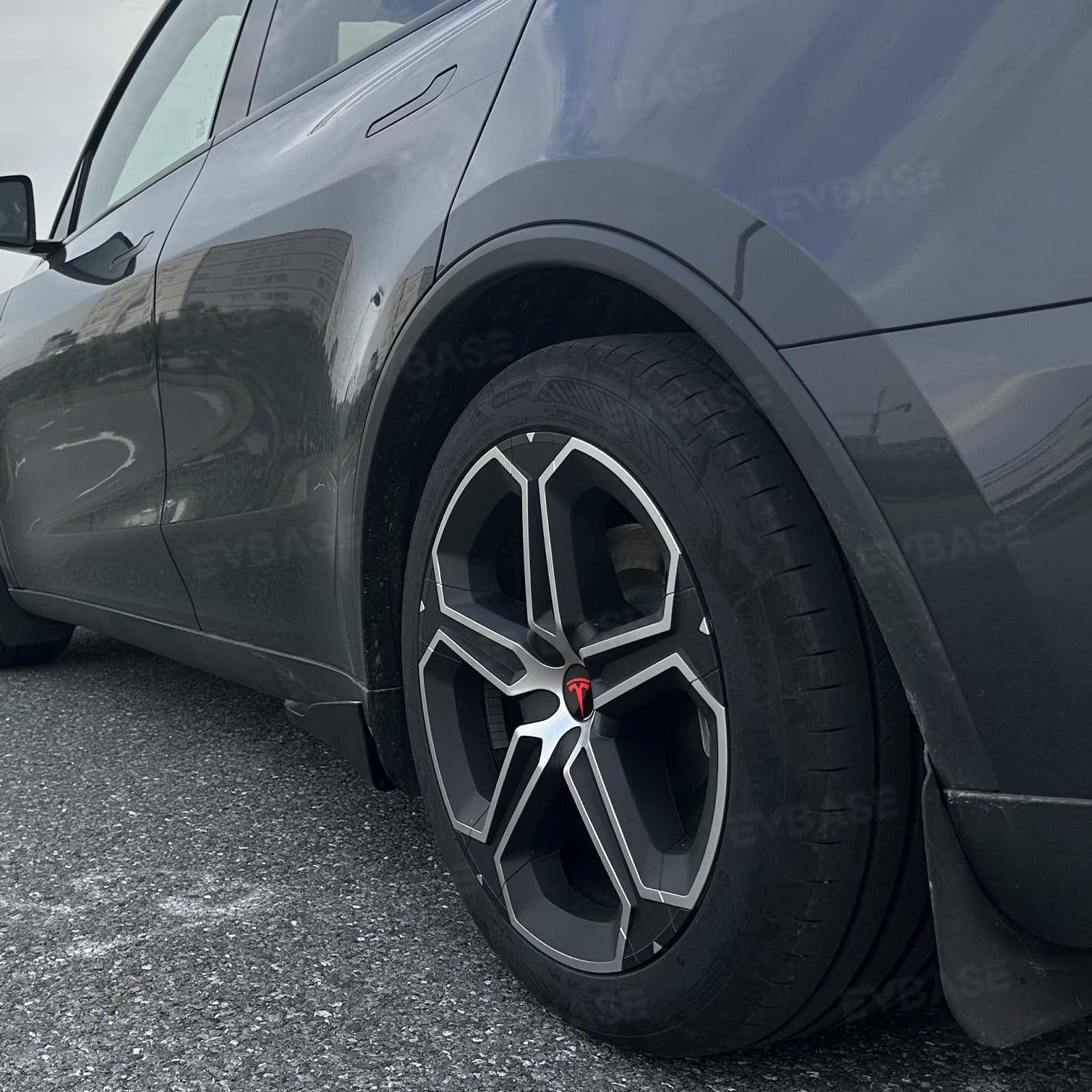 Model Y Juniper 19" Wheel Covers with Futuristic Off-Road Style Hubcaps Full Rim Protectors for Tesla