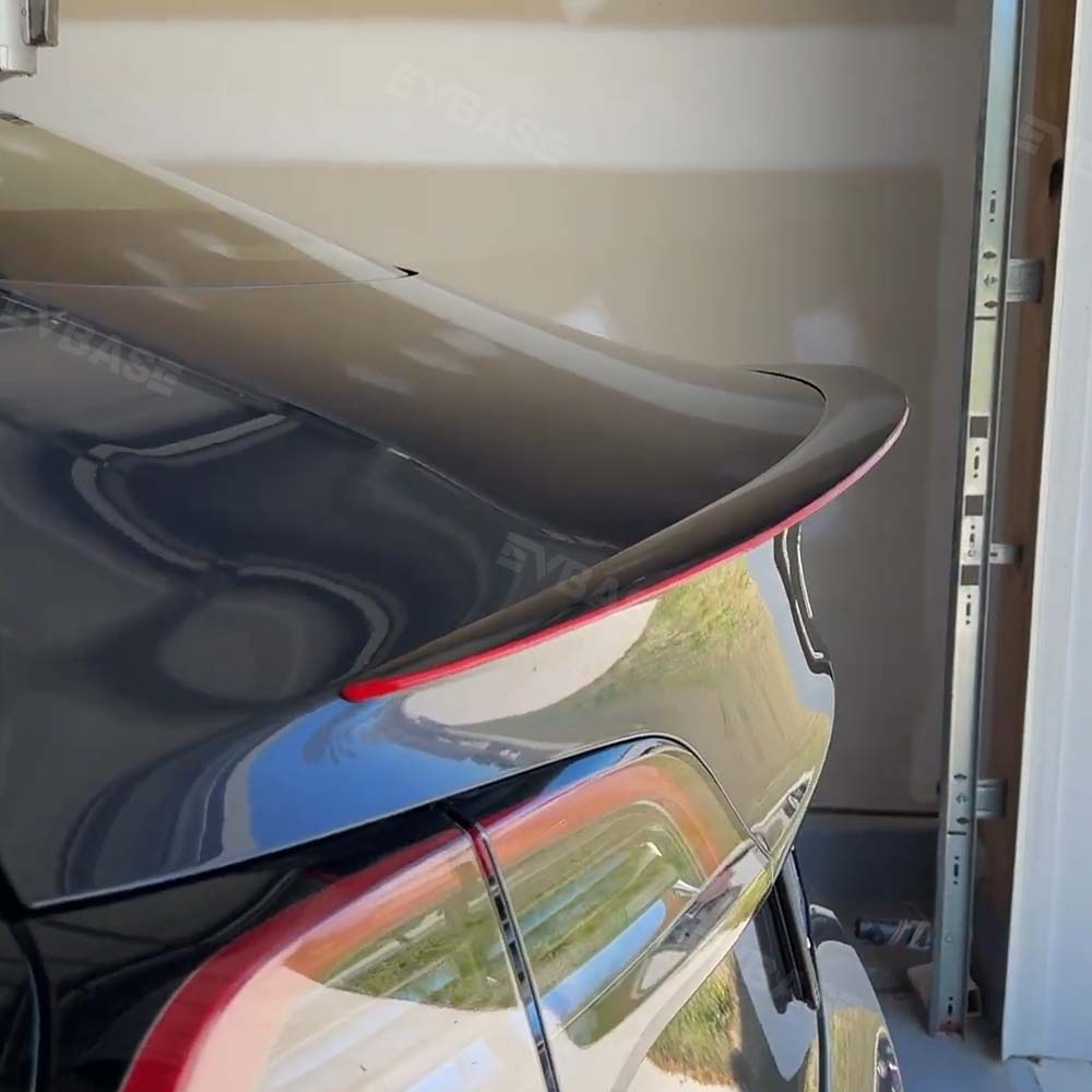 New Red Spoiler Carbon Fiber Model Y/3 Real Carbon Fiber Spoiler for Tesla