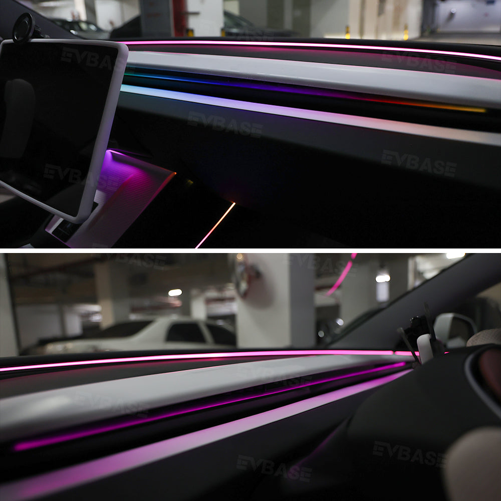 Model Y Juniper Ambient Lighting Kits Center Console Dashboard RGB LED Strip