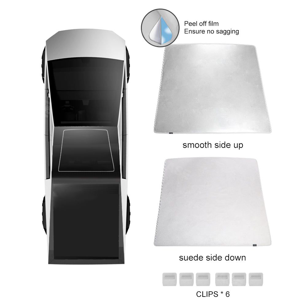 Cybertruck Sunroof Sunshade Foldable Glass Roof Sun Visor Heat Insulation Top Window