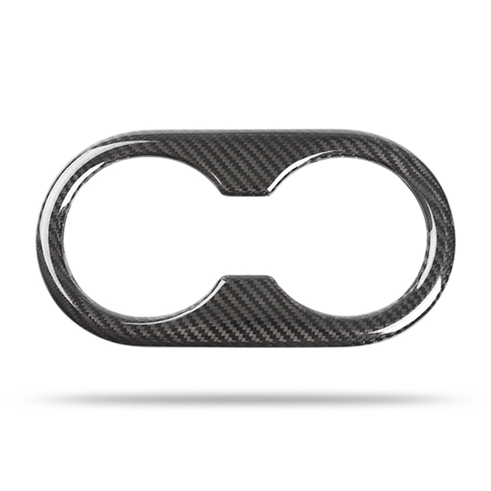 Model 3 Y Real Carbon Fiber Center Console Cup Holder Cover for Tesla