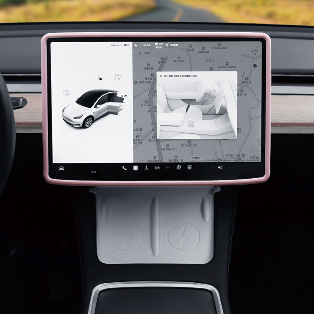 Tesla Model 3 Y Silicone Screen Edge Protect Frame