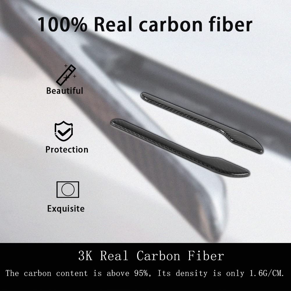 EVBASE Carbon Fiber Tesla Door Handle Cover For Model Y Juniper