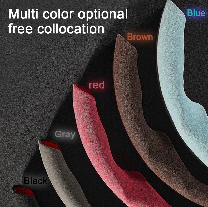 EVBASE Tesla Steering Wheel Cover Suede Alcantara Material Custom For Model 3 Y