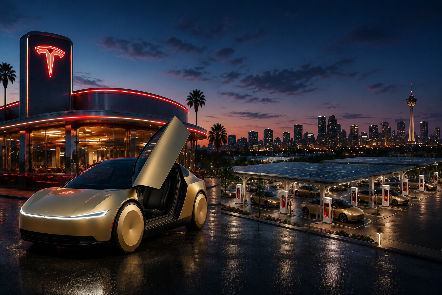 Tesla Cybercab Moves From Diner Display to Fleet Infrastructure