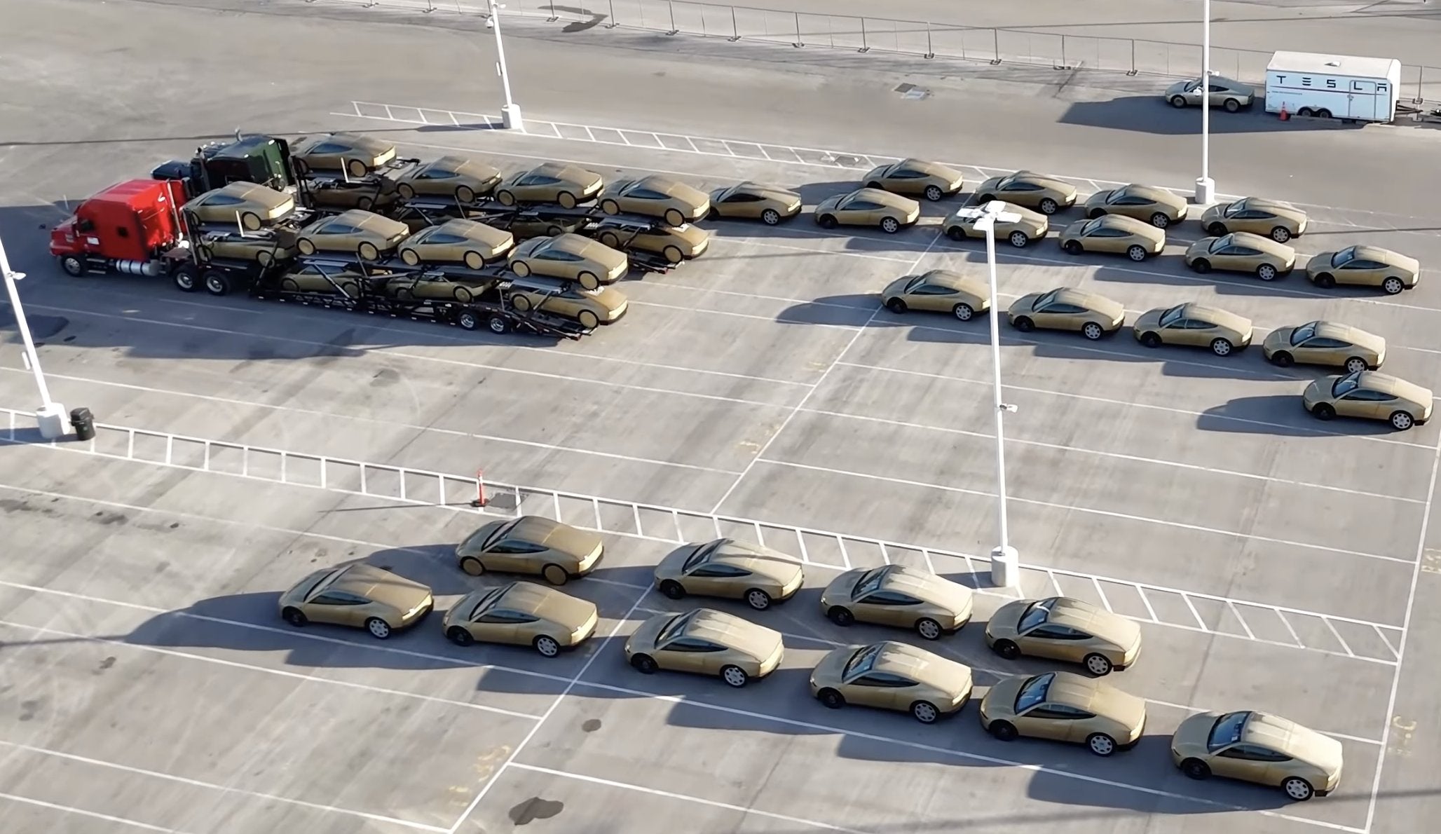 Giga Texas Looks Busy as Model Y Output and Cybercab Shipments Continue