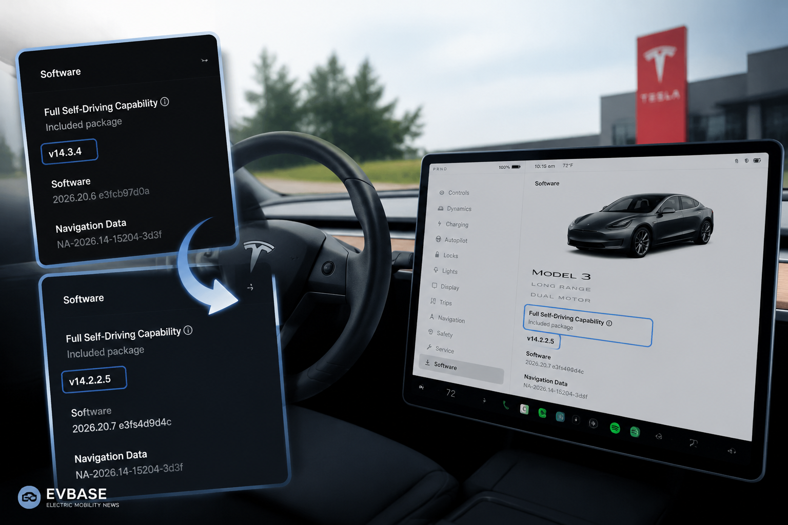 Some New Tesla Model 3 Owners Report an FSD Version Reversal