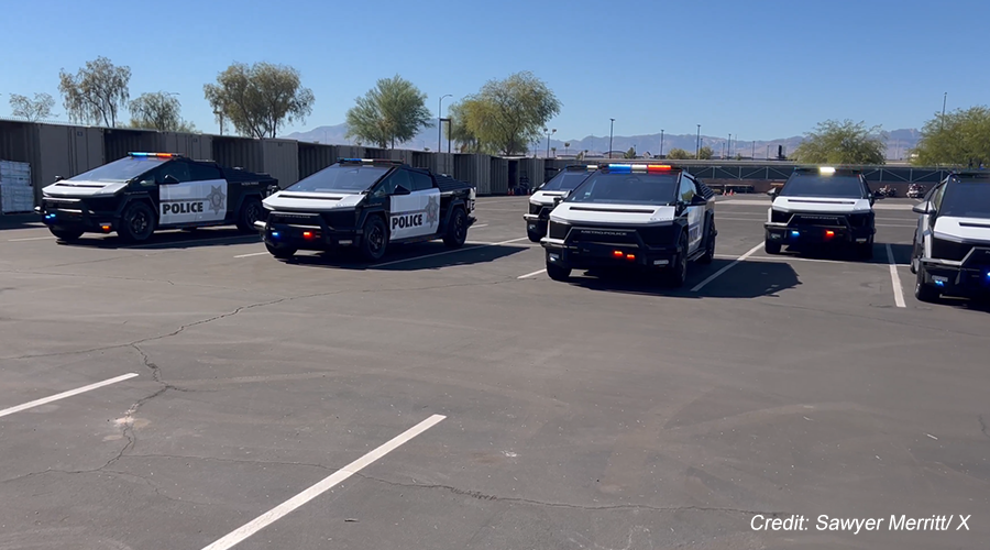First Look Inside the Tesla Cybertruck Turned Police Cruiser