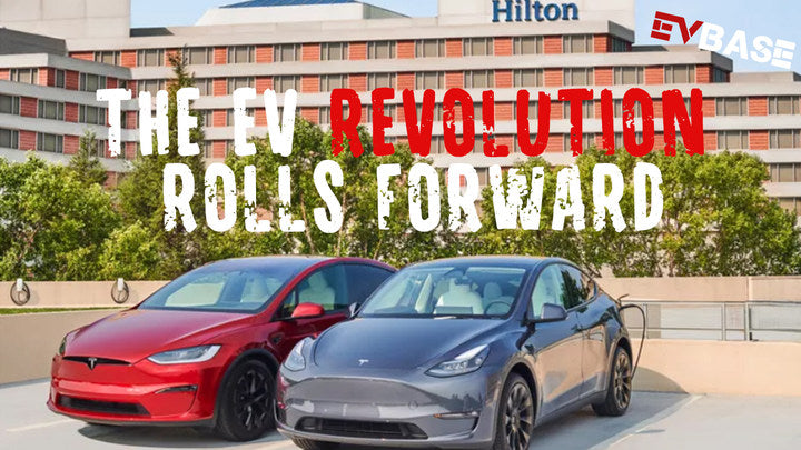 Revolutionizing Hospitality --- Hilton in North America Welcome Tesla Universal EV Chargers