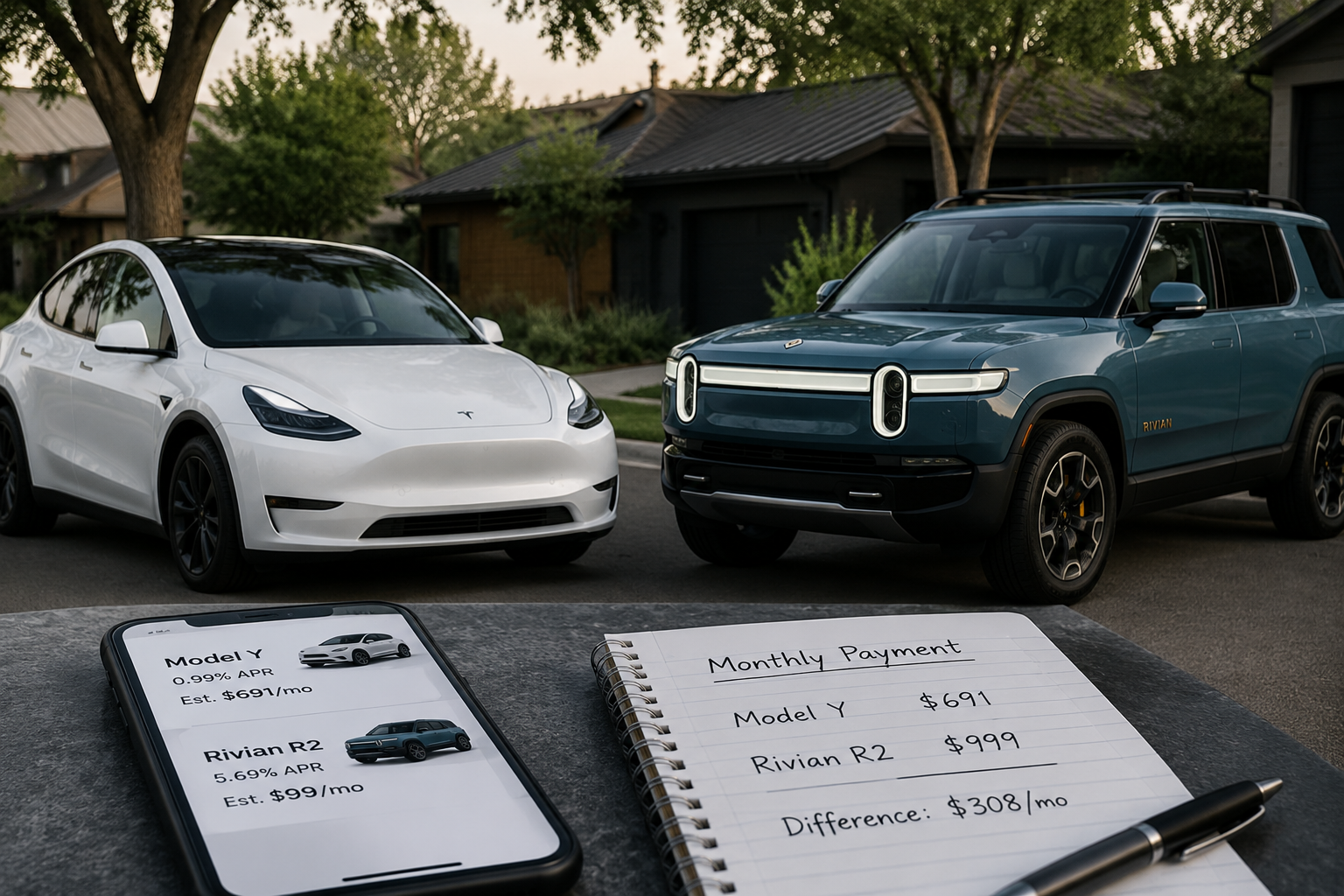 Do You Know the Tesla Model Y Financing Widens the Monthly Gap With Rivian R2?